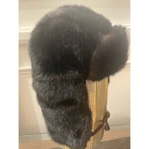 Nathaniel Cole Faux Fur Trapper Hat Crowncap Size Medium